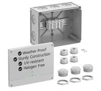 Spelsberg Abox HA 250 - Boîte de jonction professionnelle IP54/IP66 avec bornes de ligne principale standard montées sur rail - Certifié DLG, points de fixation internes pour intérieur et extérieur