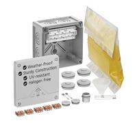 SPELSBERG Abox Pro XT SL-6² - Boîte de jonction IP68 avec résine moulée et connecteurs de câbles Accessoires - Boîtier électrique avec bornes surélevées et sans vis - 450 V pour l'industrie et
