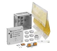SPELSBERG Abox Pro XT SLK-2,5² - IP68 - Boîte de jonction avec résine moulée et connecteurs de câbles - Boîtier électrique avec bornes fixes au sol et sans vis - 450 V pour l'industrie et l'extérieur