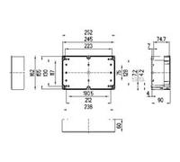 Spelsberg Coffret d'installation TG PC 2516-9-to Polycarbonate 252x162x90 Gris clair RAL 7035