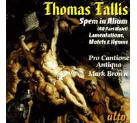 Spem In Alium, Lamentations De Jérémie