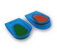Spenco Gel Heel Cup Insoles - Soulagement des douleurs de talon ou contusions, gel TPR pour un amorti supérieur et retour d'énergie, gel double densité absorbe les chocs, coussin talon renforcé
