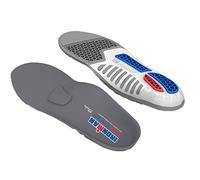 Spenco Total Support Thin Semelles - Soutien Voûte Plantaire & Soulagement Sur-Pronation, Système Coussin 3-POD, Absorption Chocs, Idéal Course & Chaussures Faible Volume,EU 40-42,Multicolore