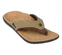 Spenco Yumi Flip Flop Sandale Homme, Marron (Straw/Java/Cork), 36 EU (Taille fabricante: 5)