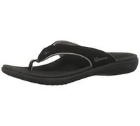 Spenco Yumi Flip Flop Sandale Homme, Noir, 42.5 EU
