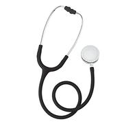 SPENGLER Cardiophone Laubry Chrome, Stéthoscope de Diagnostic Médical, Simple Pavillon en Alliage Zamac, Précis, Très Haute Qualité Acoustique, Polyvalent (Noir)