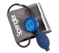 SPENGLER Lian NM, Tensiomètre Mécanique pour Mesure de la Pression Artérielle, Précis, Résistant, Ambidextre, Mécanisme Horloger, Poire Grand Volume, Connectique Facile, Brassard M Fourni (Gris, taille M, en nylon)