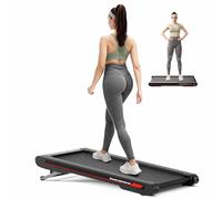 Sperax Tapis de Marche Vibrant 4 en 1 Tapis de Course avec Télécommande, Walking Pad Vitesse 6km/h, Compatible App, Utilisable sous Bureau pour Maison & Bureau（Gold Black