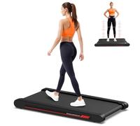 Sperax Tapis de Marche Vibrant 4 en 1 Tapis de Course avec Télécommande, Walking Pad Vitesse 6km/h, Compatible App, Utilisable sous Bureau pour Maison & Bureau(Deep Black)