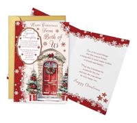 Spercy Carte de Noël pour lui, elle, carte de Noël pour amis, parents, sœur, frère, membre de la famille, cartes de Noël de la part de nous deux