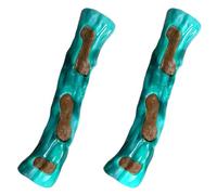 SPEREELER Lot de 2 os à mâcher pour chiens agressifs, véritable saveur de poulet, jouets de dentition indestructibles pour chiens de petite, moyenne et grande race, jouet robuste avec nylon durable