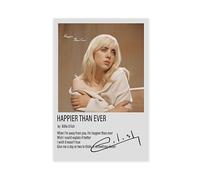 SPERKY Impression sur toile « Happier Than Ever » pour décoration murale de salon, chambre à coucher, sans cadre, 60 x 90 cm