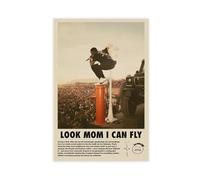SPERKY Look Mom I Can Fly Poster d'album de musique sur toile Décoration murale pour salon, chambre à coucher, style sans cadre, 50 x 75 cm