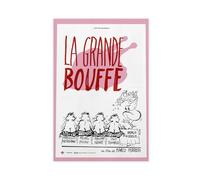 SPERKY Poster de film La Grande Bouffe sur toile - Décoration murale pour salon, chambre à coucher - Style sans cadre - 50 x 75 cm