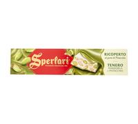 Sperlari - Touron Tendre, Nougat Tendre au Pistache Recouvert de Pistache, Sans Gluten - 200 gr
