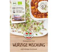 Sperli Graines de germes "mélange épicé" 84991, graines de germination | Pousses légèrement épicées de haricots mungo & radis, récolte rapide en 3-5 jours, pour microgreens et cuisine, 30 g