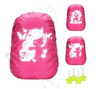 SPERMUOY Ergobag Lot de 2 housses de pluie pour cartable - Protection contre la pluie - Motif licorne - Sac d'écolier - Protection contre la pluie - Pour filles et enfants