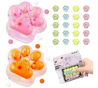 SPERMUOY Lot de 22 balles anti-stress en forme de patte de chat - Squishy Taba - Squishy - Squishy Taba - Squishy Cat