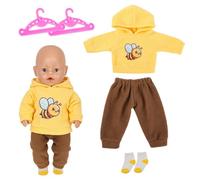 SPERMUOY Vêtements de poupée de 35 à 43 cm, vêtements pour poupées de 14 à 18 pouces, vêtements de poupée New Born abeilles 43 cm Accessoires de vêtements (pas de poupée)