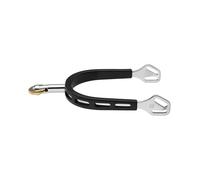 Speroni inglesi ultra fit extra grip in acciaio nero ricoperto in gomma con gamb