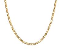 Speroto chaîne homme, collier homme, collier figaro, chaîne figaro, chaîne hip-hop, chaîne argent, chaîne en acier inoxydable(Or,6mm,50cm)