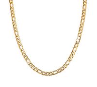 Speroto chaîne homme, collier homme, collier figaro, chaîne figaro, chaîne hip-hop, chaîne argent, chaîne en acier inoxydable(Or,10mm,55cm)