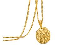 Speroto Collier zodiaque pour homme, en acier inoxydable avec pendentif en forme de 12 constellations, horoscope astrologie, Cadeaux de bijoux pour les femmes et les hommes(Bélier,or)