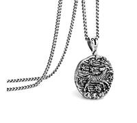 Speroto Collier zodiaque pour homme, en acier inoxydable avec pendentif en forme de 12 constellations, horoscope astrologie, Cadeaux de bijoux pour les femmes et les hommes (argent vintage, bélier)