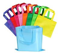SPERPAND Lot de 20 petits sacs à friandises réutilisables - Sacs à friandises, fourre-tout à friandises avec poignées pour anniversaire d'enfant, fête prénatale, fournitures de fête arc-en-ciel (10
