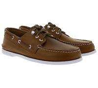 Sperry Authentic Original 3-Eye STS19235 Chaussures bateau en cuir véritable pour homme avec talon EVA Marron, marron, 44 EU