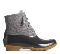 Sperry Bottes d'eau salée pour femme, Gris guépard, 36 EU