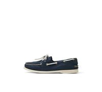 Sperry Chaussures Bateau Authentic Original à 2 œillets pour Femme, Nubuck Bleu Marine, 37.5 EU
