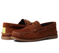 Sperry Chaussures bateau Gold A/O à 2 œillets pour homme, Suède camel, 45 EU