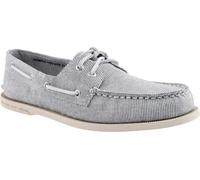 Sperry - Chaussures bateau pour homme "Authentic Original", avec bandes, daim FS11846 (43 EU) (Gris)