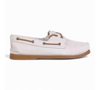 Sperry Men's Authentic Original 2-Eye White Leather Pull Up Boat Shoes (US)