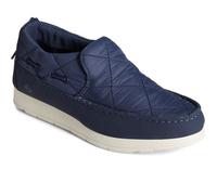 Sperry Moc-Sider Chaussures Mocassins En Daim Pour Femmes, Bleu Marine 38