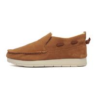 Sperry Moc-Sider Cuir Daim Femmes Décontracté Mode Doublé Fourrure Mocassins Tan