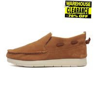 Sperry Moc-Sider Cuir Daim Femmes Décontracté Mode Doublé Fourrure Mocassins Tan