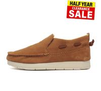 Sperry Moc-Sider Cuir Daim Femmes Décontracté Mode Doublé Fourrure Mocassins Tan