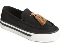 Sperry Plateforme Sea Sailor pour femme, cuir noir, 6 Wide