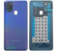 SPES Cache Batterie d'origine pour Samsung Galaxy A21s A217F Bleu Cache Batterie, Cache arrière/lentille de caméra/Film adhésif