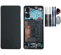 SPES Huawei Écran tactile OLED d'origine pour Huawei P30 Cadre avec batterie et outils de montage (bleu)