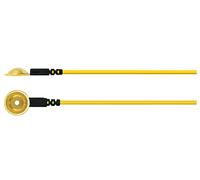 SPES MEDICA - Electrode Cupule 10mm Dorée EEG Sommeil - capteur Neurofeedback - 10 couleurs - Fiche Touch Proof DIN42802 (150cm)