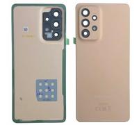 SPES Original Cache Batterie arrière pour Samsung Galaxy A53 A536B 5G Une Orange/Film adhésif pré-monté en Usine et Verre d’Appareil Photo