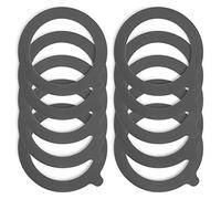 Spesh Lot de 10 Joint Bocaux Joints Caoutchouc D'éTanchéIté de Bocal Rondelles Bocaux de Remplacement pour Bocal à Clip-68 X 93 mm (Gris)