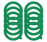 Spesh Lot de 10 Joint Bocaux Joints Caoutchouc D'éTanchéIté de Bocal Rondelles Bocaux de Remplacement pour Bocal à Clip-68 X 93 mm (Vert Foncé)