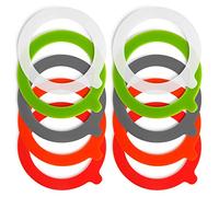 Spesh Lot de 10 Joint Bocaux Joints Caoutchouc D'éTanchéIté de Bocal Rondelles Bocaux de Remplacement pour Bocal à Clip-68 X 93 mm (Mélange)