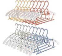 Spesh Lot de 20 Cintres BéBé Cintres Enfant RéTractable en Plastique avec Crochets Empilables 28-36cm Cintres Extensible pour Bébés,Tout-Petits,Enfants(Multi-Color)