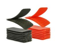 Spesh Lot de 40 Rubans à Coudre (Non Adhésif) 20 mm x 50 mm Bande Scratch a Coudre pour Vêtements, Chaussures, Bricolage - Vert et Orange