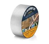 Spesh Ruban de Butyle - 50mm(W) x5m(L) Ruban Adhésif en Aluminium Bande Etancheite Autocollante pour Réparation de toitures, de piscines, de tuyaux en PVC